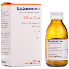 Cefalexin gran. for shouted. susp. 100 ml (250mg/5ml) fl. 40 g