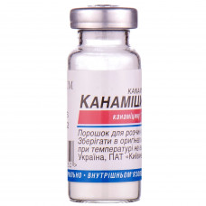 Kanamycinum sulfate of a time. for solution for infection. 1 g fl.