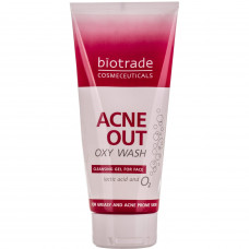 Гель очищающий BIOTRADE Acne Out  (Биотрейд Акне Аут) против угревой сыпи Кислородное умывание 200 мл