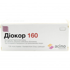 Diokor of the tab. of p/o 160mg/12.5mg No. 90