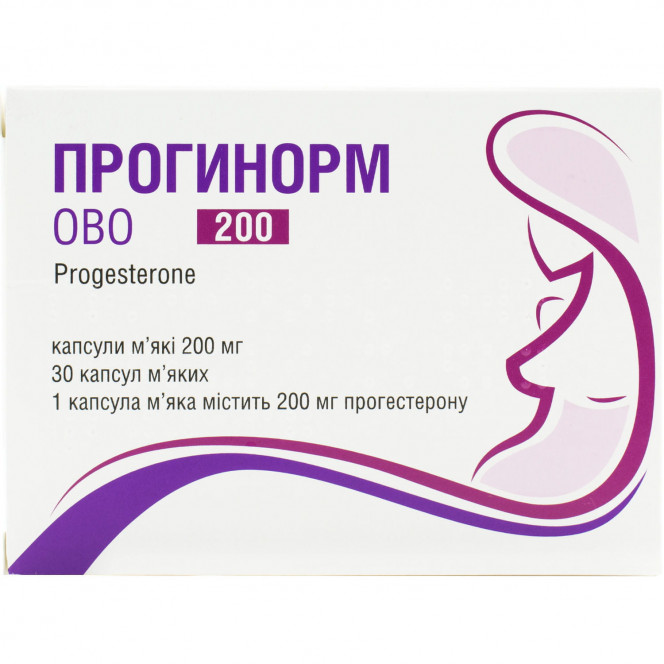 Proginorm Ovo kaps. soft 200 mg No. 30