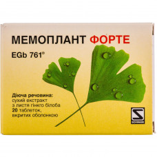 Memoplant forte tab. of p/o of 80 mg No. 20