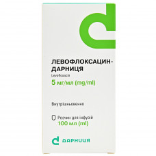 Levofloksatsin-Darnitsa solution for inf. 5mg/ml fl. 100 ml