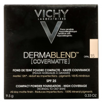 Powder for the person VICHY Dermablend Covermate (Vichy) (Dermabland Kavermat) adjusting a shade of 15 9,5 g with the matting effect