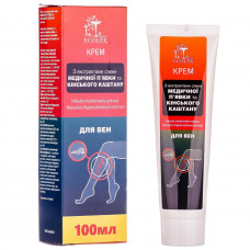 Vein cream Ecolek with extract of saliva of a medical bloodsucker and a horse chestnut of 100 ml