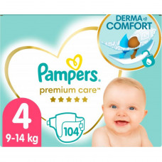 Подгузники для детей PAMPERS Premium Care (Памперс Премиум) Maxi (Макси) 4 от 9 до 14 кг мега упаковка 104 шт