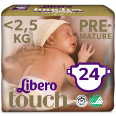 Подгузники для детей LIBERO (Либеро) Touch Premature 0 с весом до 2,5 кг 24 шт