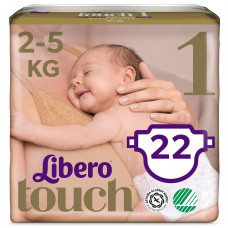 Подгузники для детей LIBERO (Либеро) Touch 1 с весом от 2 до 5 кг 22 шт