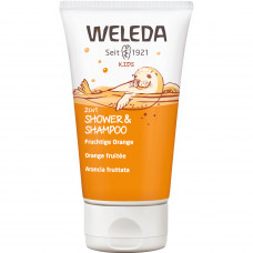 Shampoo-hair gel and bodies of WELEDA children's 2 in 1 Orange of 150 ml