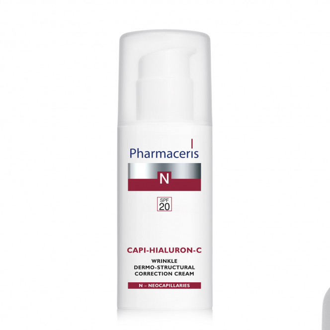 Cream for the person PHARMACERIS N Capi-Hialuron-C (Kapi-gialuron-ts) with dermostrukturny correction of wrinkles of 50 ml