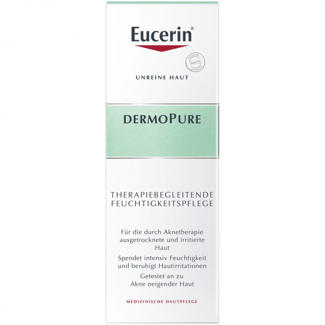 Cream for the person EUCERIN (Yutserin) of DermoPure (DermoPyur) calming for problem skin of 50 ml