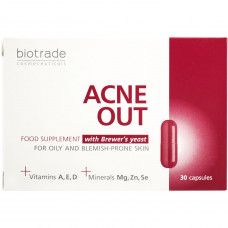 Пищевая добавка BIOTRADE Acne Out (Биотрейд Акне Аут) для поддержания здоровья кожи и иммуной системы капсулы 30 шт