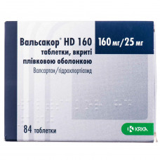 Valsakor HD of the tab. of p/o 160mg/25mg No. 84