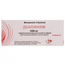 Diapenem time. for solution for infection. / inf. 1000 mg fl. No. 10