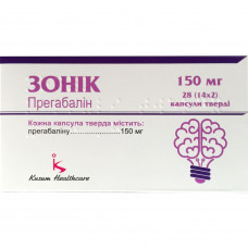 Zonik kaps. it is firm. 150 mg No. 28