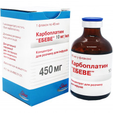 Karboplatin Ebeve konts. for solution for inf. 10mg/ml fl. 45 ml (450 mg) No. 1 ***