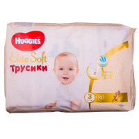 Подгузники-трусики для детей HUGGIES (Хаггис) Elite Soft (Элит софт) 3 от 6 до 11 кг 54 шт