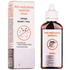 Lotion protivopedikulezny Pharmak means for extermination of louses and nits a bottle of 50 ml