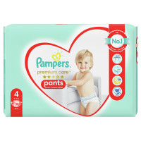 Diapers shorts for children of PAMPERS Premium Care (Pampers the Premium) Pants 4 from 9 to 15 of kg of 38 pieces