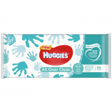 Napkins damp children's HUGGIES All Over Clean of 56 pieces