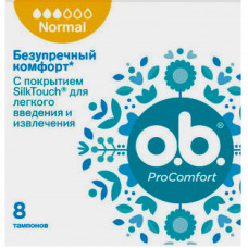 Tampons hygienic female O.B. (Ob) ProComfort Normal (ProKomfort Normal) of 8 pieces