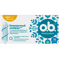 Tampons hygienic female O.B. (Ob) ProComfort Normal (ProKomfort Normal) of 16 pieces