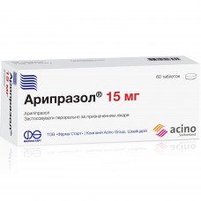 Ariprazol of the tab. of 15 mg No. 60