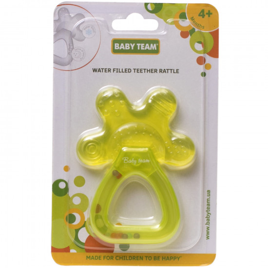 The teether rattle children's BABY TEAM (Baby Tim) the article 4036 with water since 4 months of 1 piece