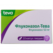 Flukonazol-Teva kaps. tver. 50 mg No. 10