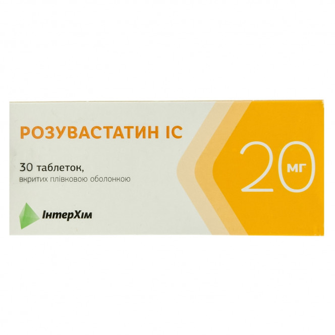 Розувастатин IC табл. п/о 20мг №30