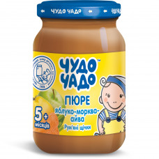 Puree the fruit children's WONDERFUL CHILD the Yabloko-morkovka-ayva with sugar and vitamin C since 4 months 170 g