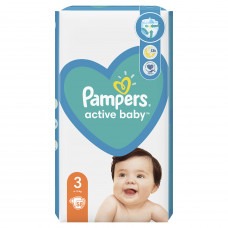 Подгузники для детей PAMPERS Active Baby (Памперс Актив Бэби) 3 от 6 до 10 кг 58 шт