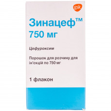 Zinatsef time. for solution for infection. 750 mg fl. No. 1