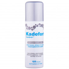 Kadefort with spray powder spray (aerosol) for creation of a protective barrier to healing of wounds, scrapes, small burns in a bottle