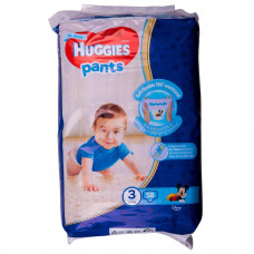 Подгузники-трусики для детей HUGGIES (Хаггис) Pants (Пентс) 3 для мальчиков от 6 до 11 кг 58 шт