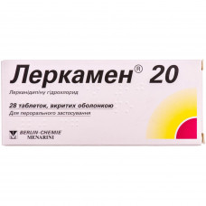 Lerkamen of 20 tab. of p/o of 20 mg No. 28