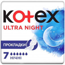 Sanitary pads female KOTEX Ultra Night (Ultra Knight) of 7 pieces