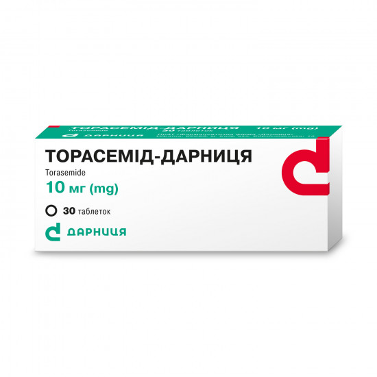 Torasemid Darnitsa of the tab. of 10 mg No. 30