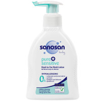 Means for bathing of SANOSAN Pure & Sensitive (Sanosan Pyyur and Sensitiv) 2 in 1 hypoallergenic 200 ml