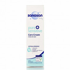 Cream children's SANOSAN Pure & Sensitive (Sanosan Pyyur and Sensitiv) for leaving for face and a body of hypoallergenic 100 ml