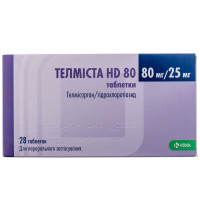 Telmista HD of 80 tab. 80mg/25mg No. 28