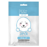 Beauty Derm face pack (Beauty of dermas) the fabric moistening Animal Seal Aqua of 25 ml