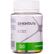 Bimental of the capsule on 280 mg for improvement of work of a brain a bottle of 60 pieces