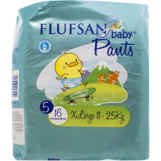 Diapers shorts for children of FLUFSAN 5 from 11 to 25 of kg of 16 pieces