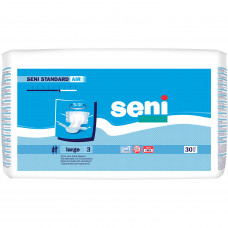 Diapers for adult SENI of Standard AIR Large (Lardzh Eyre Standard) L/3 size are 30 pieces