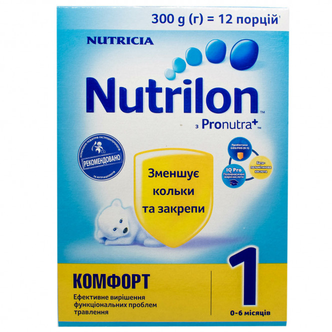 Mix dry children's NUTRILON Comfort 1 in gripes and constipations from 0 to 6 months 300 g