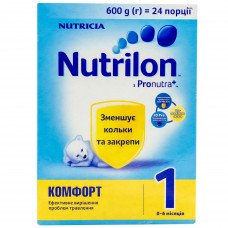 Смесь сухая детская NUTRILON (Нутрилон) Комфорт 1 при коликах и запорах от 0 до 6 месяцев 600 г