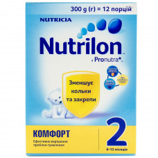 Смесь сухая детская NUTRILON (Нутрилон) Комфорт 2 при коликах и запорах от 6 до 12 месяцев 300 г