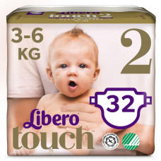 Подгузники для детей LIBERO (Либеро) Touch 2 с весом от 3 до 6 кг 32 шт