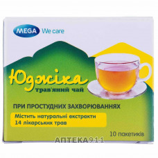 Yudzhika herbal tea in catarrhal diseases in packages on 4 g 10 pieces